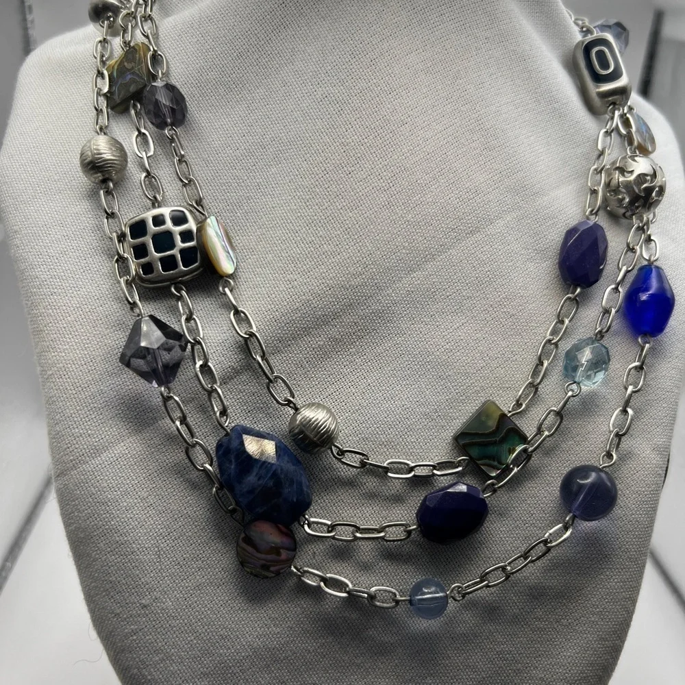 2 Lia Sophia statement necklaces